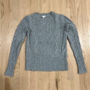 GAP Gray Cableknit Sweater Small